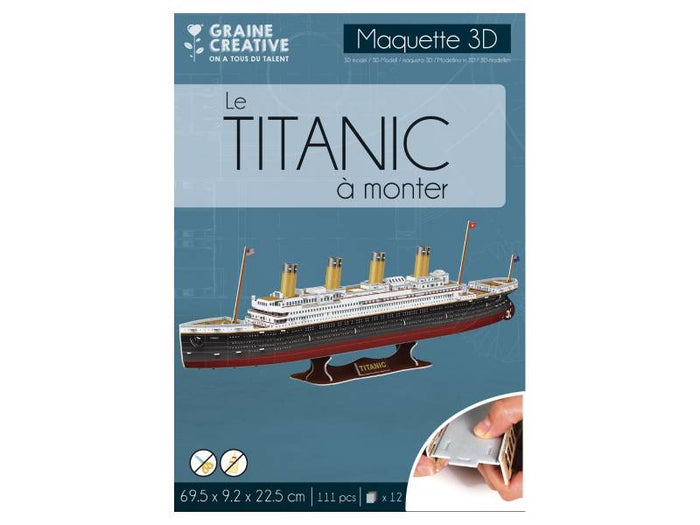 Achat Puzzle maquette - Titanic - Graine Créative