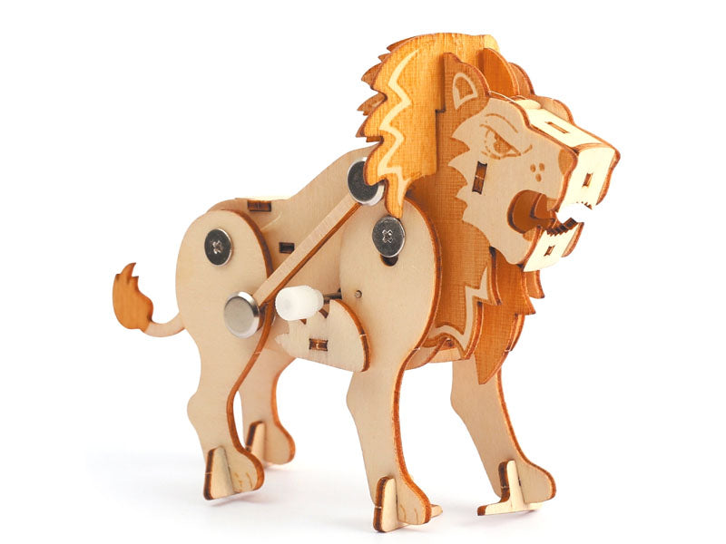 Achat Maquette en bois 3D mécanique lion