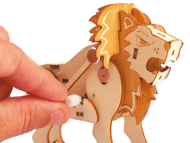 achat Maquette en bois 3D mécanique lion