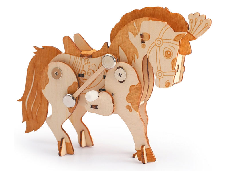 Achat Maquette en bois 3D mécanique cheval
