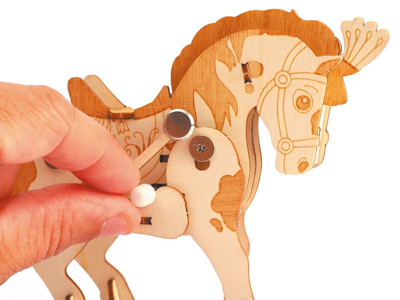 achat Maquette en bois 3D mécanique cheval
