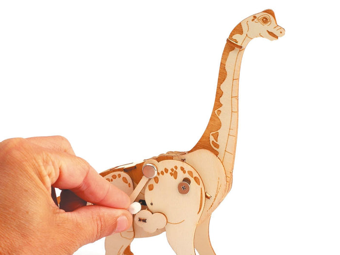 Achat Maquette en bois 3D mécanique diplodocus