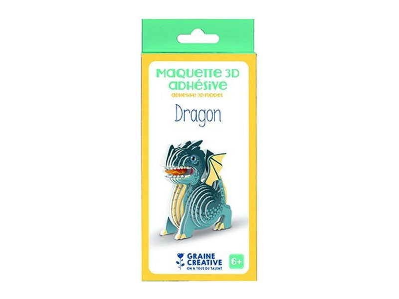 Achat Maquette adhésive en carton 3D - Dragon