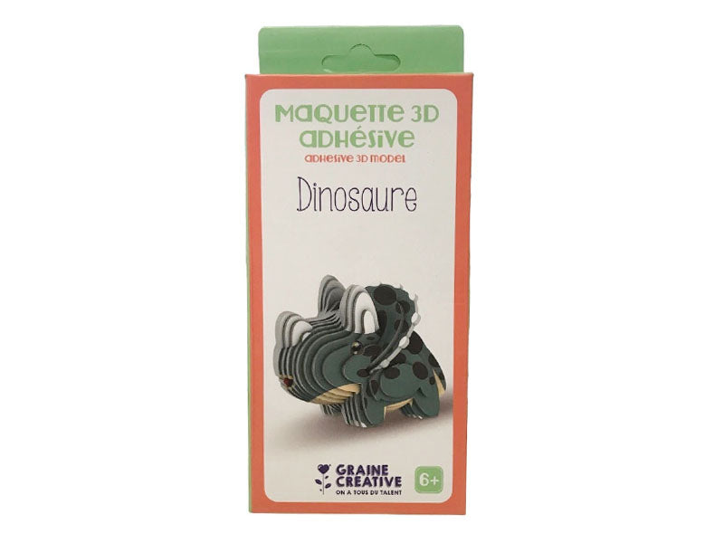 Achat Maquette adhésive en carton 3D - Dinosaure