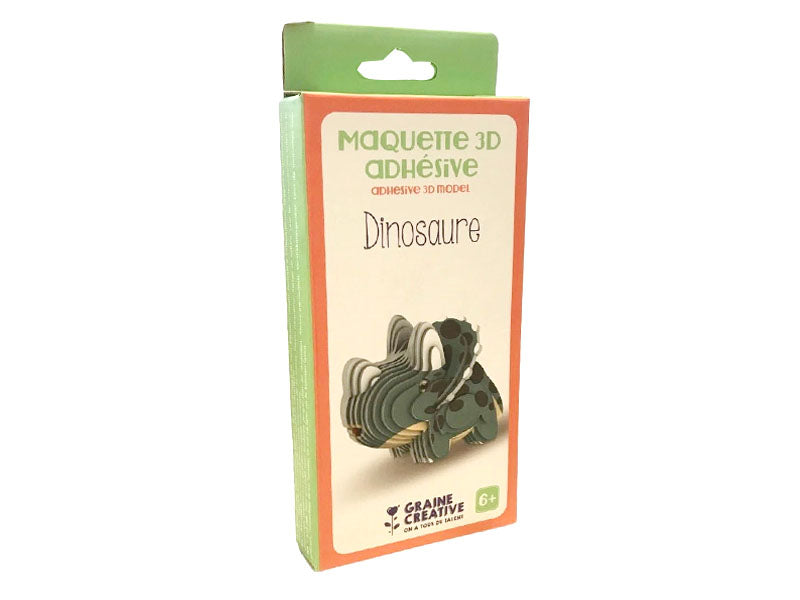 Achat Maquette adhésive en carton 3D - Dinosaure