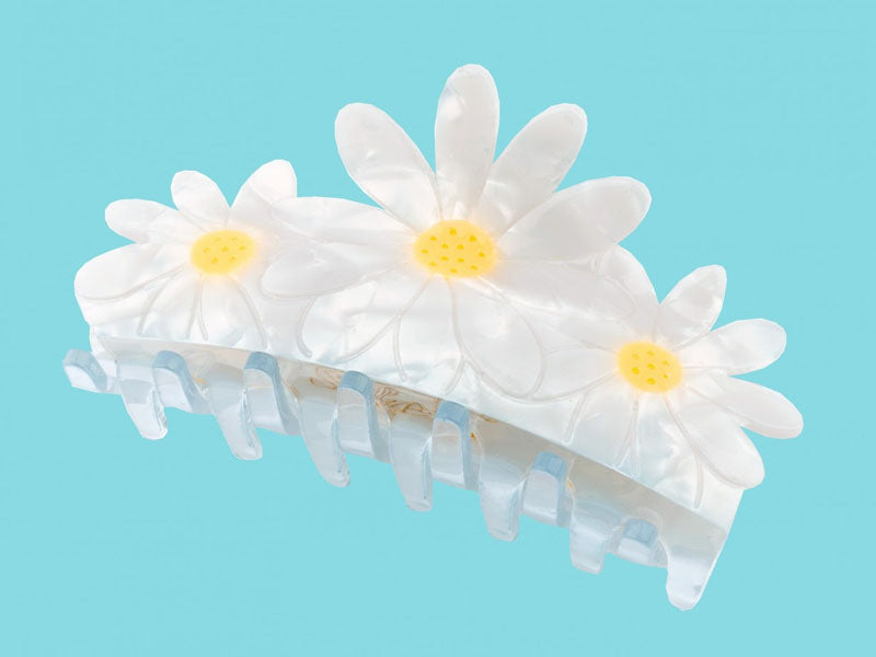 Achat Grande pince à cheveux - Pâquerettes