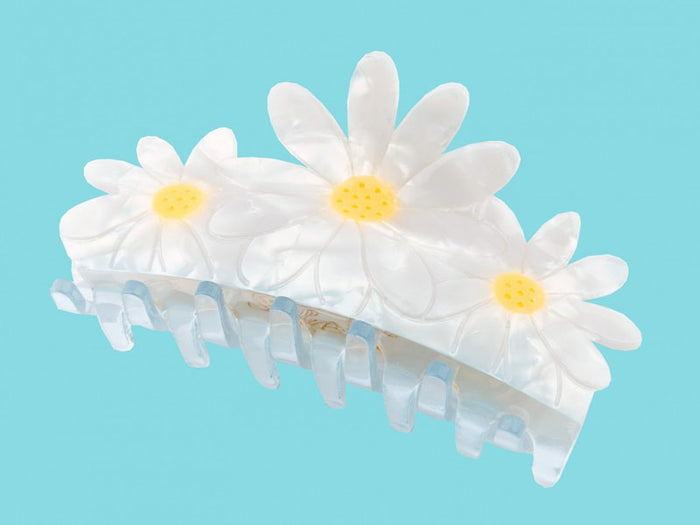 Achat Grande pince à cheveux - Pâquerettes