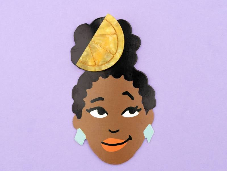 achat Barrette cheveux - Citron