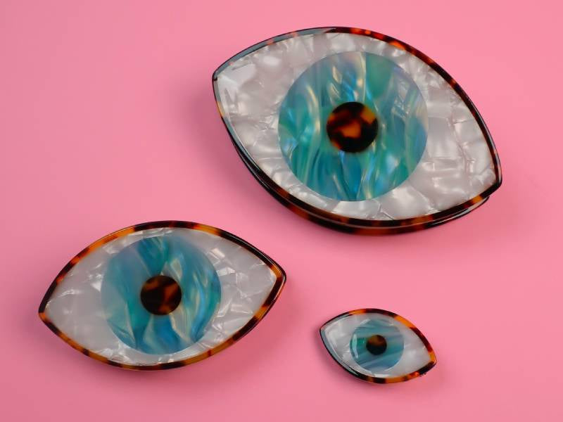 achat Barrette cheveux - Oeil bleu