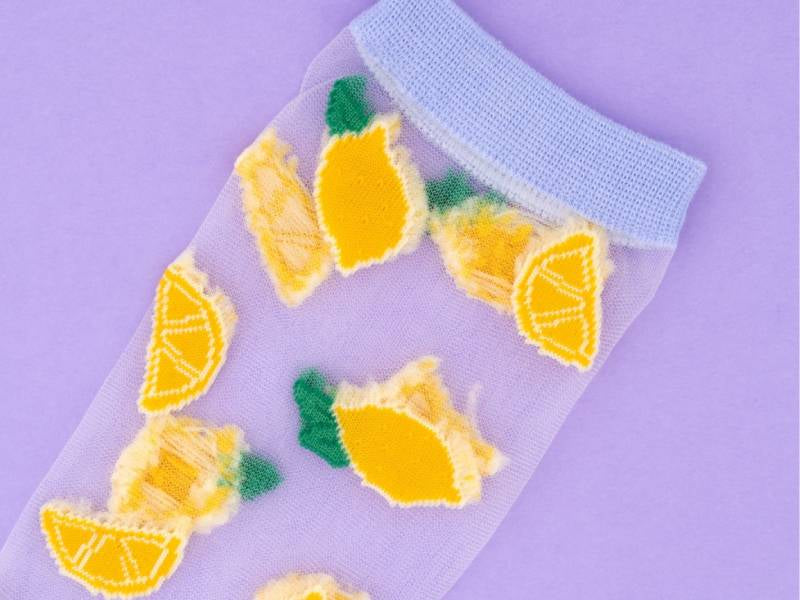 achat Chaussettes transparentes - Citron