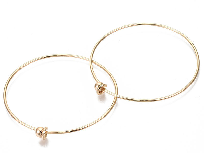 achat Bracelet manchette en laiton doré à l'or fin 18K
