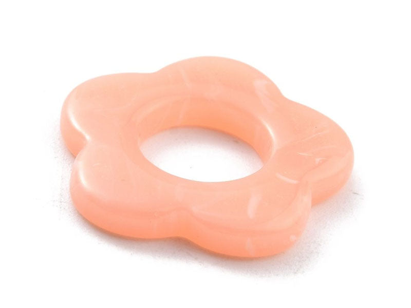Achat Perle fleur opaque - Pêche