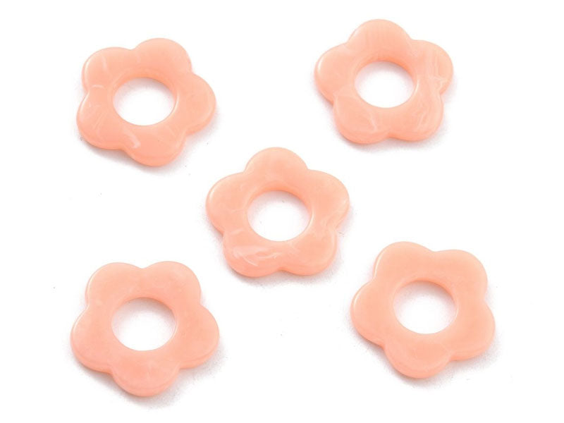 achat Perle fleur opaque - Pêche