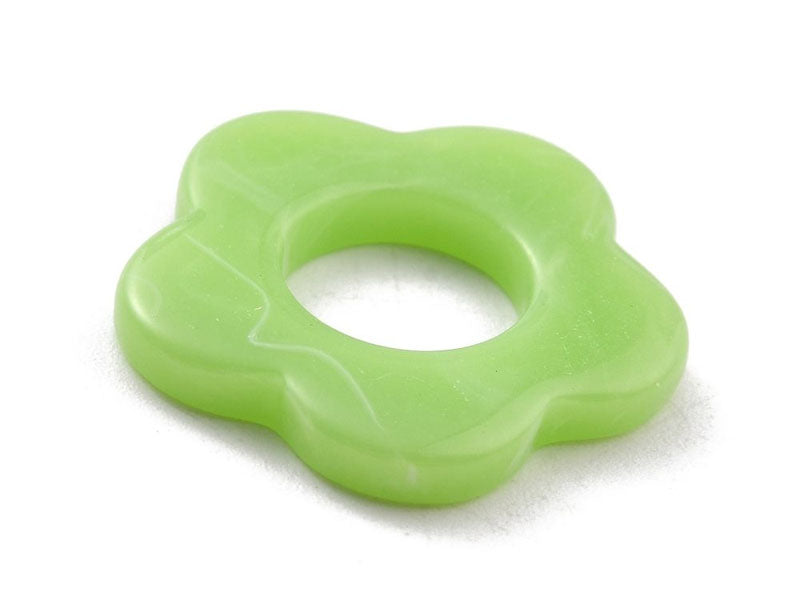 achat Perle fleur opaque - Vert