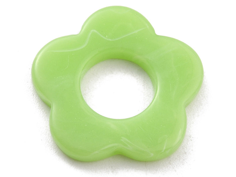 achat Perle fleur opaque - Vert