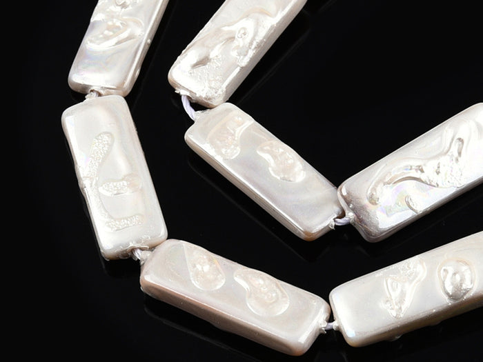 Achat Perles de culture - Rectangle - 18 x 7 mm