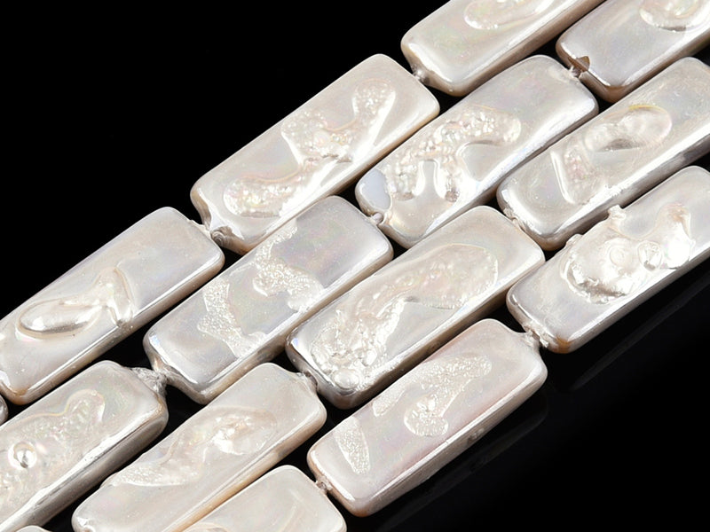 achat Perles de culture - Rectangle - 18 x 7 mm