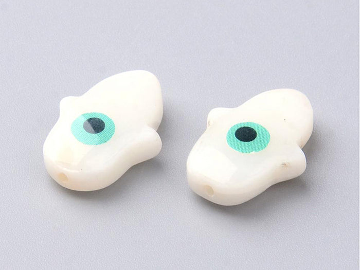Achat Perle Khamsa en nacre - 15 x 12 mm