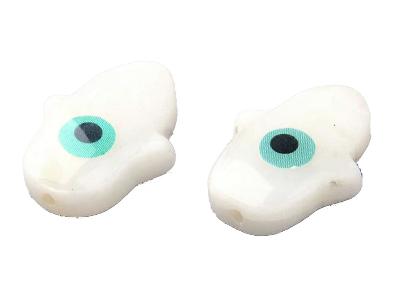 achat Perle Khamsa en nacre - 15 x 12 mm