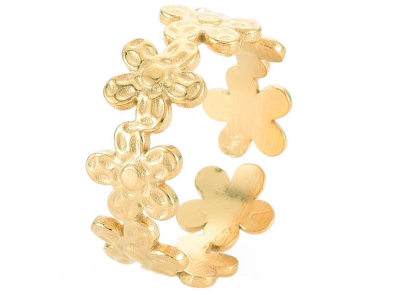 Achat Bague - Petites fleurs - Doré à l'or fin 18K