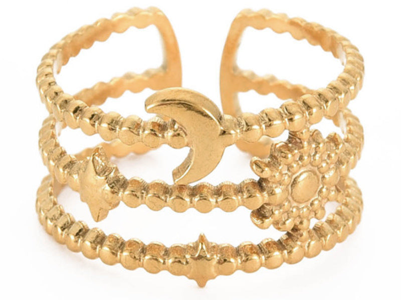 Achat Bague - Astro - Doré à l'or fin 18K