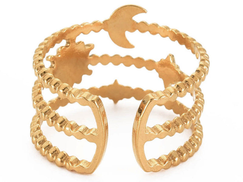 achat Bague - Astro - Doré à l'or fin 18K