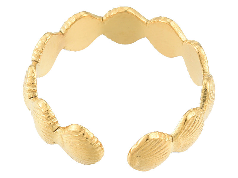 Achat Bague - Coquillages - doré à l'or fin 18K