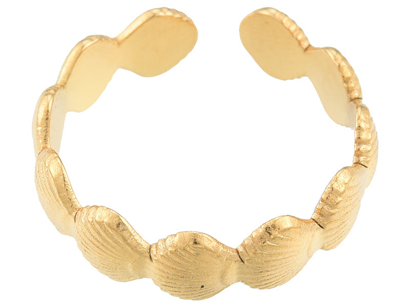 achat Bague - Coquillages - doré à l'or fin 18K