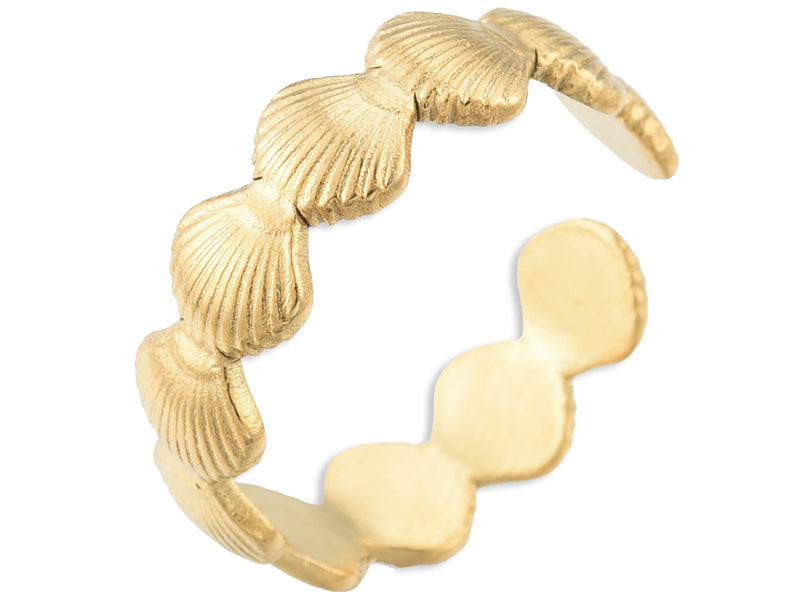 Achat Bague - Coquillages - doré à l'or fin 18K