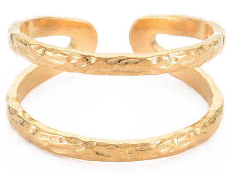 Achat Bague - Double tour - Doré à l'or fin 18K