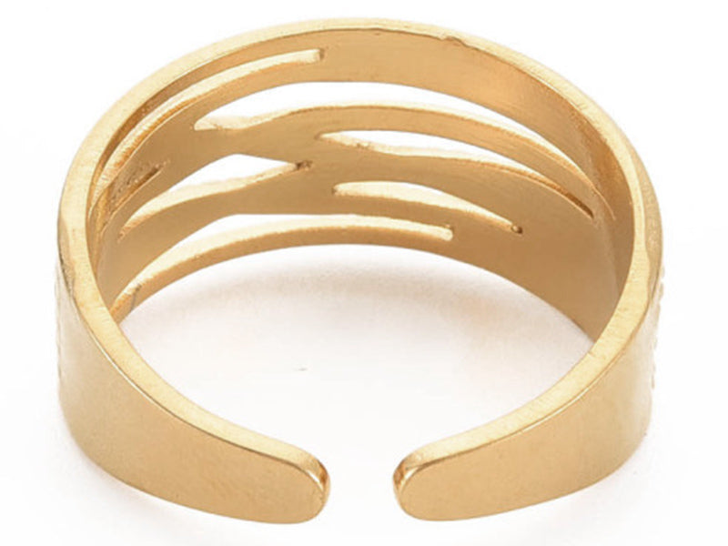 Achat Bague - Effet enroulé - Doré à l'or fin 18K