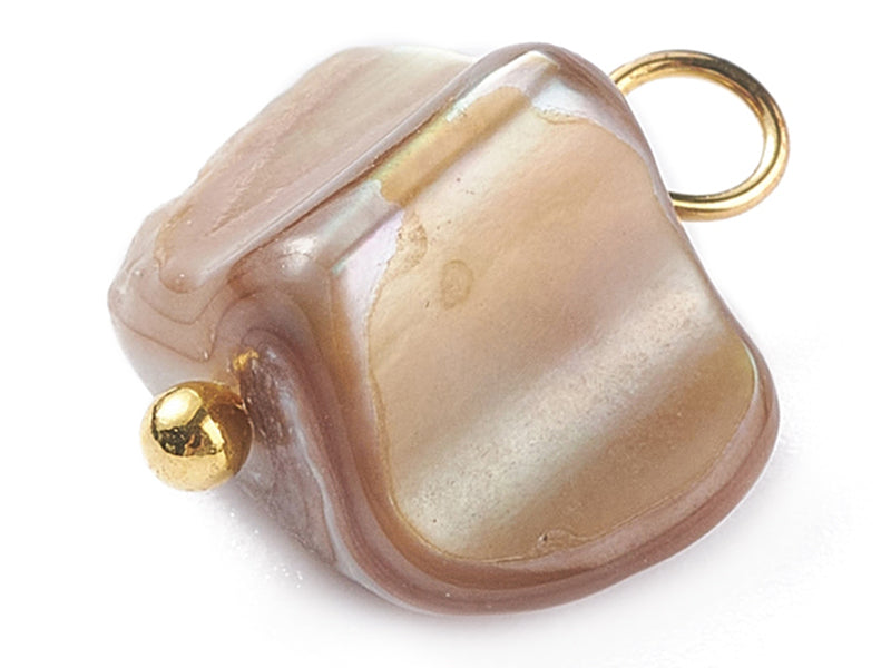 achat Lot de 5 pendentifs en coquillage nacré  - 13 mm