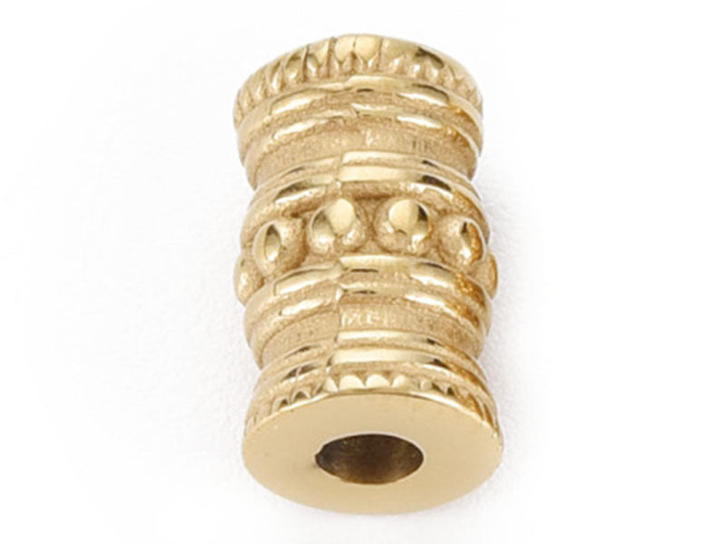 Achat Perle colonne intercalaire - Doré à l'or fin 14k - 9 x 6 mm