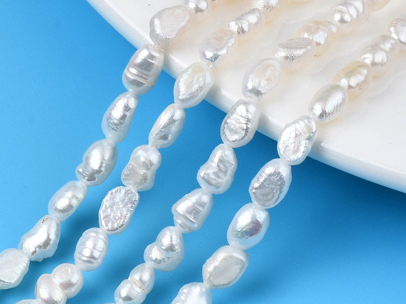 achat Lot de 20 perles de culture - forme graine - 4 à 8 mm