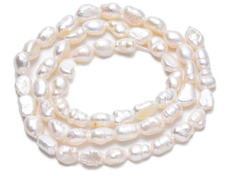 achat Lot de 20 perles de culture - forme graine - 4 à 8 mm