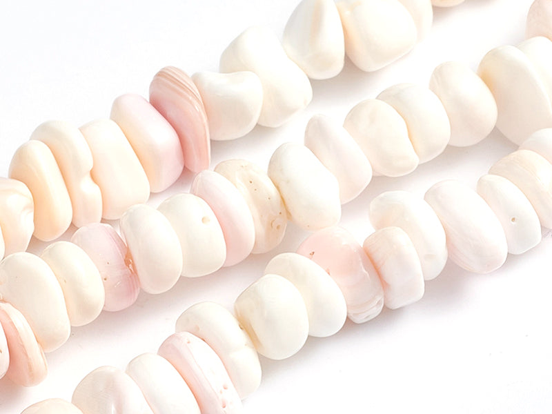Achat Lot de 20 perles chips - Coquillage naturel - rosé - 5-7 mm