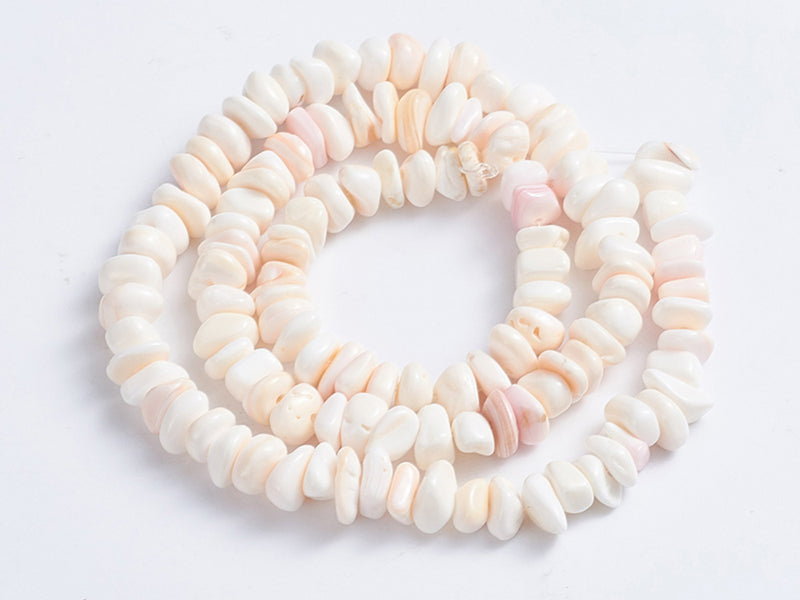 Achat Lot de 20 perles chips - Coquillage naturel - rosé - 5-7 mm