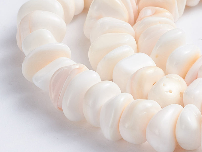 achat Lot de 20 perles chips - Coquillage naturel - rosé - 5-7 mm