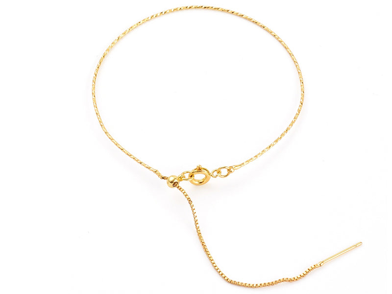 Achat Bracelet coulissant - Chaîne fine - Doré - 16,5 cm