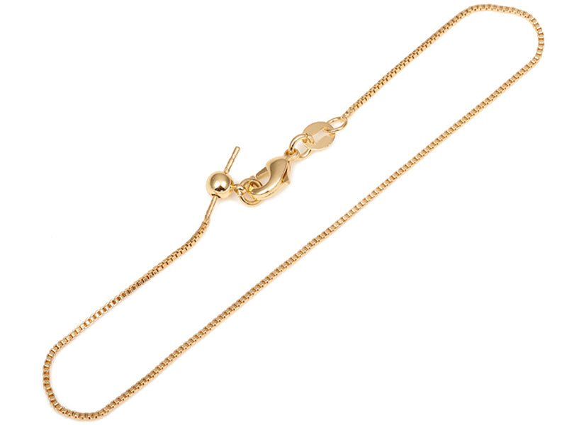achat Bracelet chaîne ajustable - Doré à l'or fin 18K