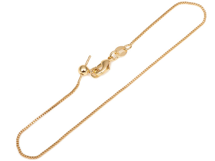 Achat Bracelet chaîne ajustable - Doré à l'or fin 18K