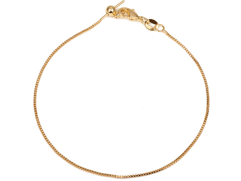 Achat Bracelet chaîne ajustable - Doré à l'or fin 18K