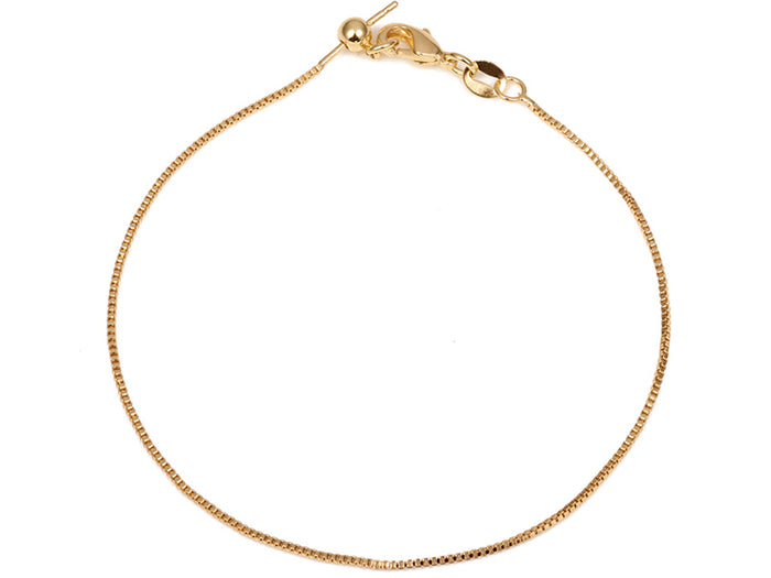 Achat Bracelet chaîne ajustable - Doré à l'or fin 18K