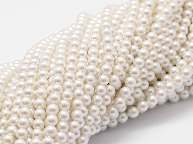 achat Lot de 20 perles effet culture rondes - 4 mm