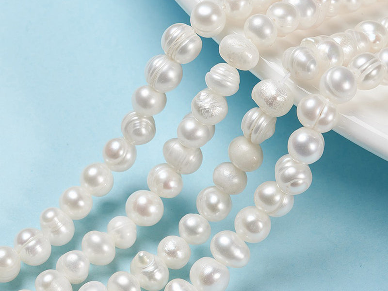 Achat Lot de 20 perles de culture - Forme graine - 6 mm