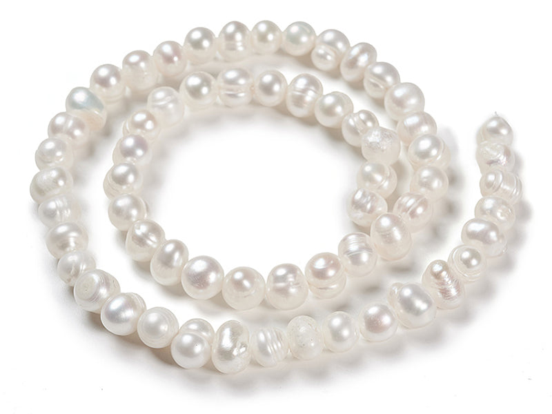 achat Lot de 20 perles de culture - Forme graine - 6 mm