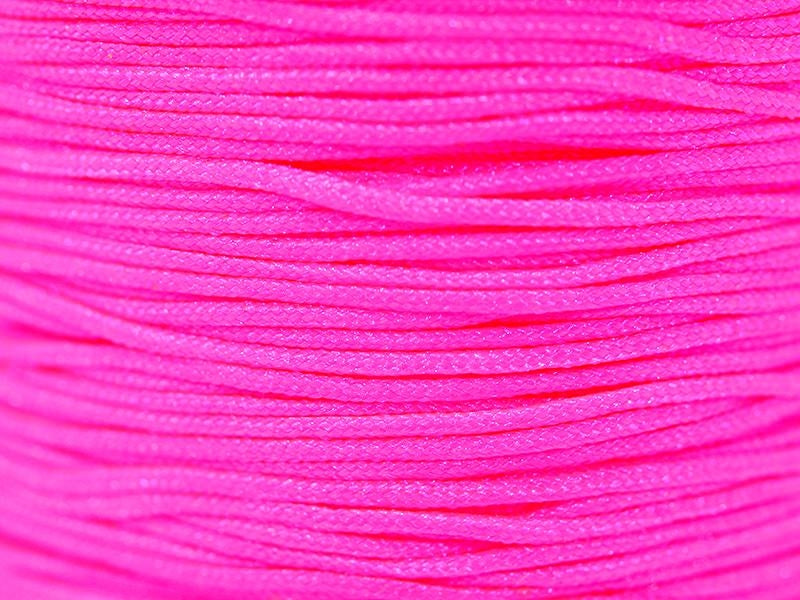 Achat 1 m de fil de jade / fil nylon tressé 1 mm - rose fluo