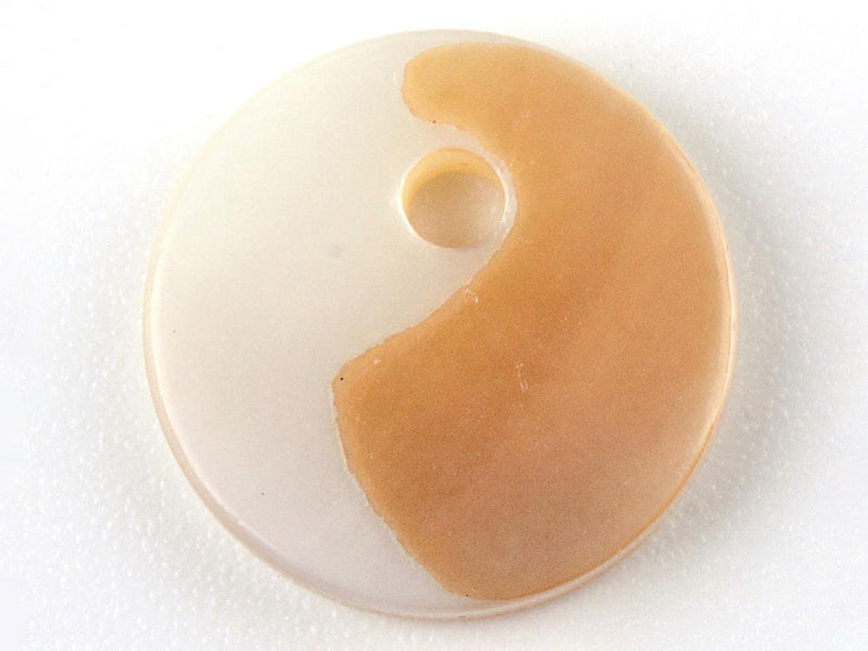 Achat Lot de 10 breloques - Pampille ronde - coquillage naturel - 10 mm