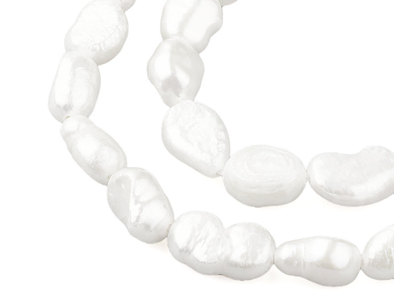 achat Lot de 10 perles de culture - forme irrégulière - 8 à 14 mm