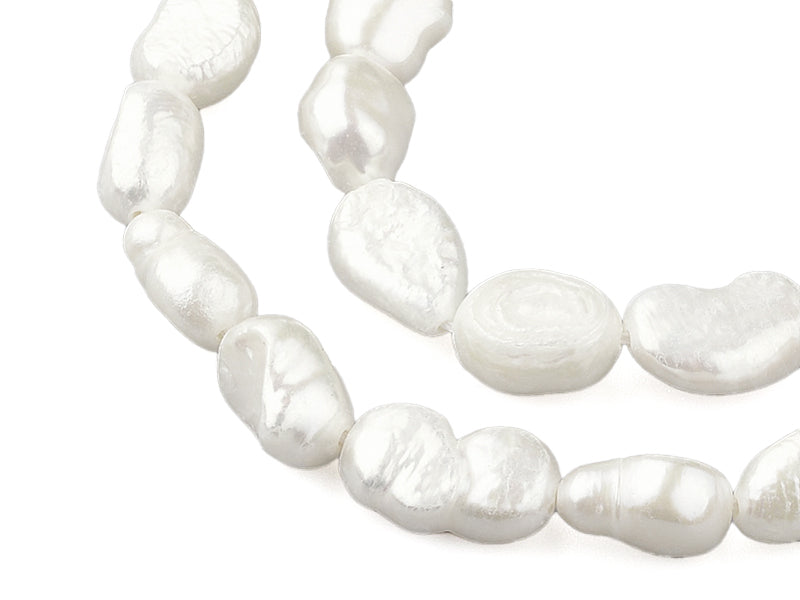 Achat Lot de 10 perles de culture - forme irrégulière - 8 à 14 mm